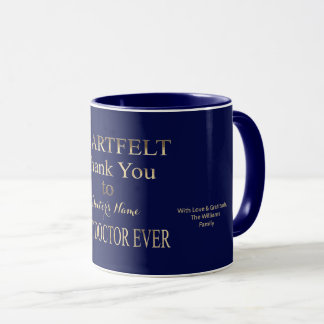 Mug Typographie du meilleur Merci de coeur