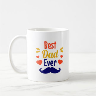 Mug Typographie du meilleur papa adorable