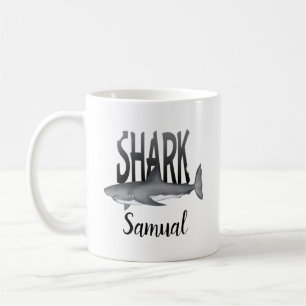 Mug Typographie du requin Cool Océan animal personnali