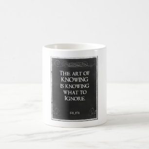 Mug Typographie du tableau de bord avec un devis inspi