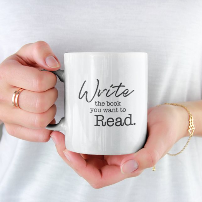 Mug Typographie Écrivez le livre que vous voulez lire (Créateur téléchargé)