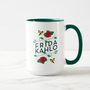 Mug Typographie florale de Frida Kahlo  