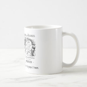 Mug typographie française vintage de la publicité