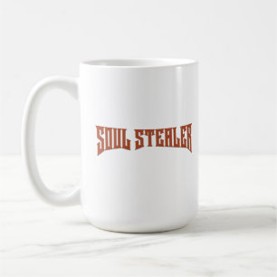 Mug Typographie Heavy Metal de Voleur d'Âme Blonde Rou