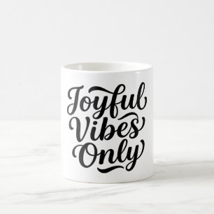 Mug Typographie Joyeuses Vibrations