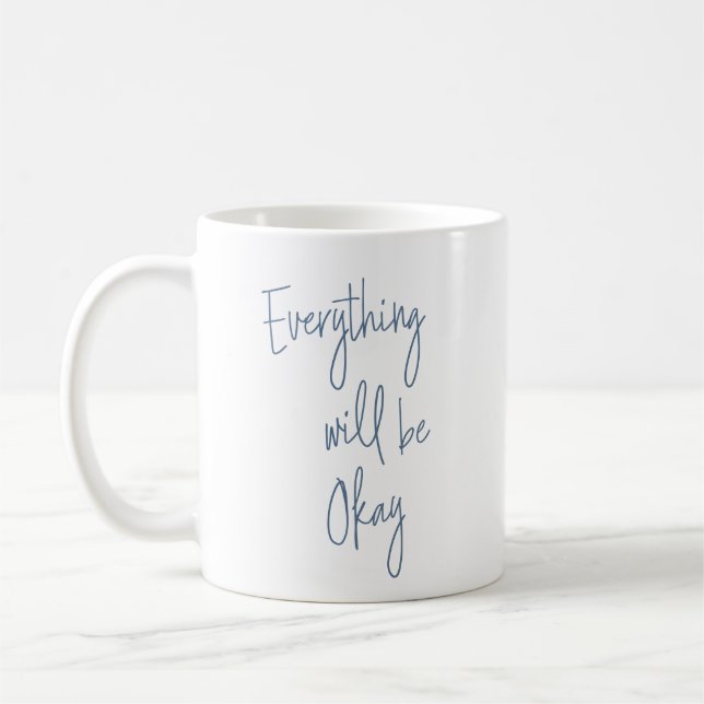 Mug Typographie minimaliste de script Inspiration  (Gauche)