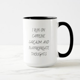 Mug Typographie moderne Amusant de café