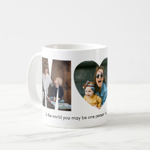 Mug Typographie Moderne MOM 3 Cadeau de Collage Photo