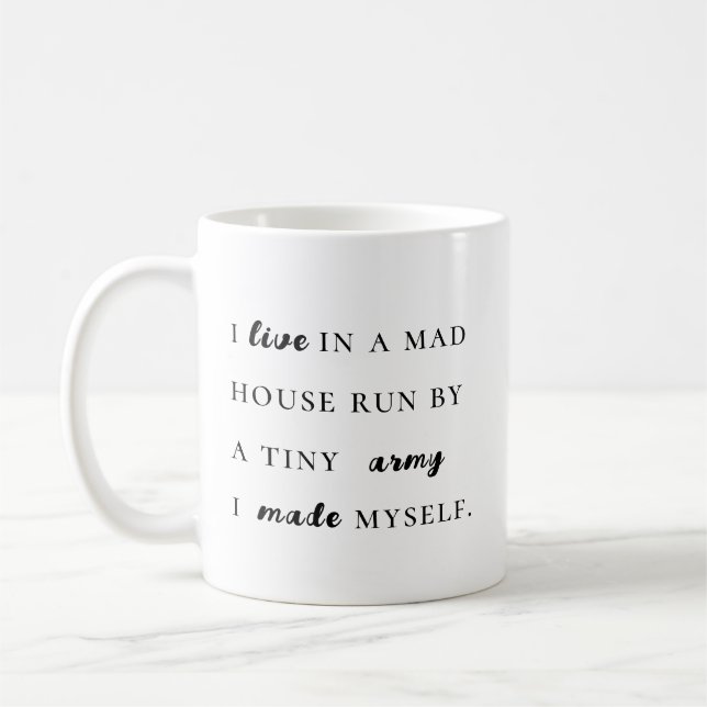 Mug Typographie moderne tendance et drôle (Gauche)