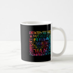Mug Typographie Sensibilisation à la santé mentale - S