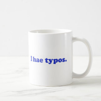 Mug Typos des hae I - bleu