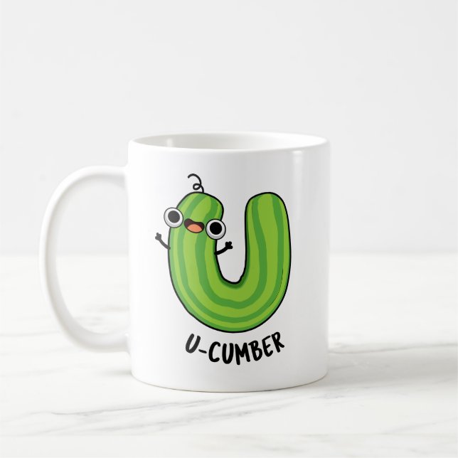Mug U-cumber Funny Concomber Pun (Gauche)