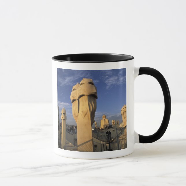 Mug UE, Espagne, Catalogne, Barcelone. Antonio Gaudi (Droite)