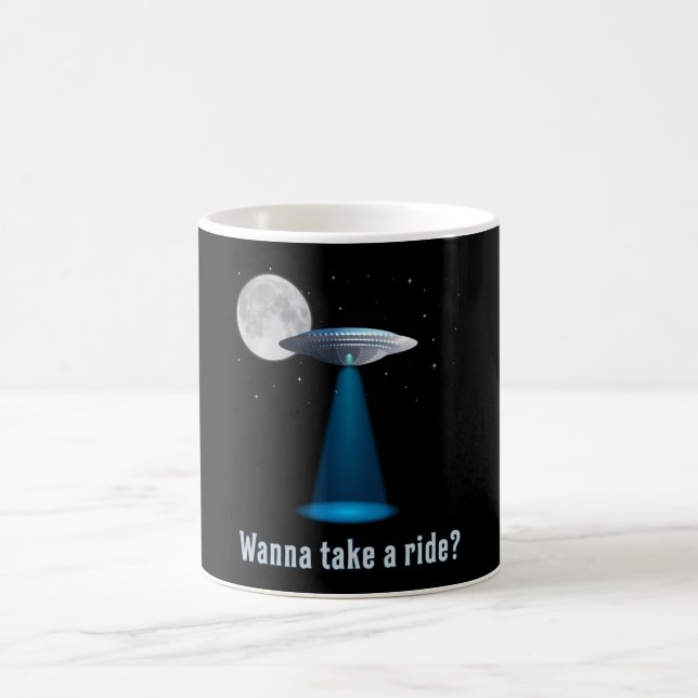 Mug Ufo Alien Science Fiction Espace Sci-Fi Drôle Cade (Centre)