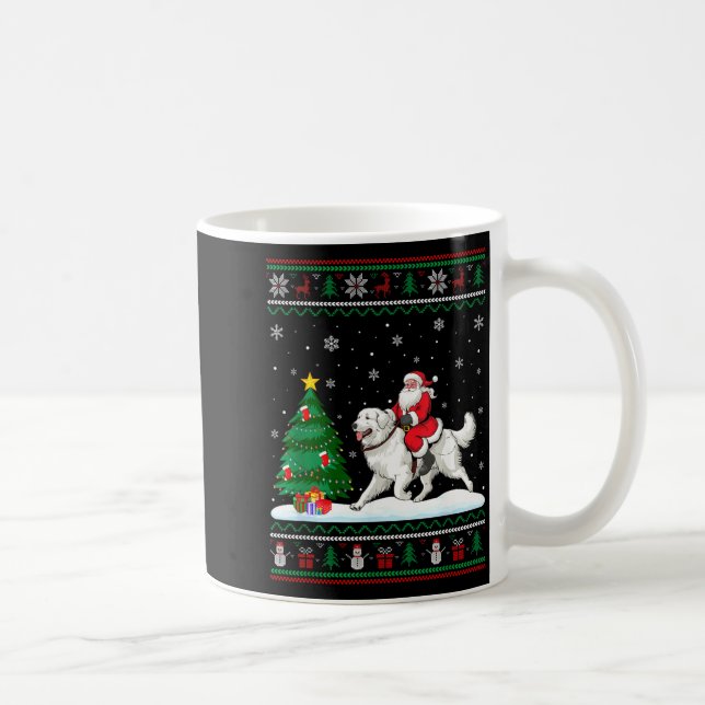 Mug Ugly Christmas Tree Lights Santa Riding Great Pyre (Droite)
