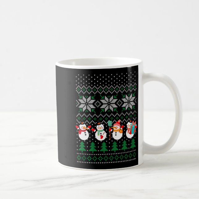 Mug Ugly Christmas Xmas Tree Snowman Santa Claus New Y (Droite)