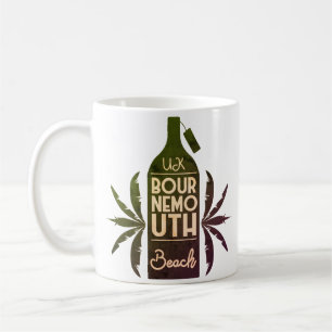 Mug UK Bournemouth Beach Green Bottle