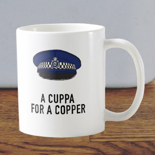 Mug UK Policeman with Flat Cap - Cuppa for a Copper