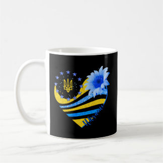 Mug Ukraine Coeur Tournesol Ukraine Symbole Je me tien