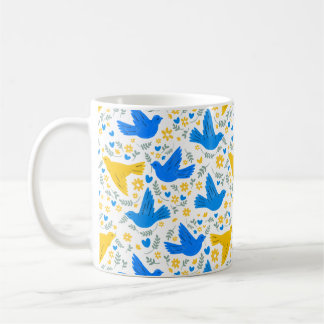 Mug Ukraine Dove De Paix - Motif Sans Faille