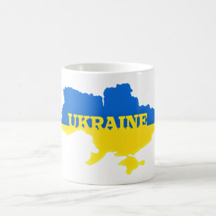 Mug Ukraine - Paix - drapeau ukrainien - Soutien à la 