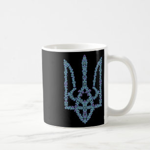 Mug Ukraine Tryzub Fleur Ukrainienne Mode Triden