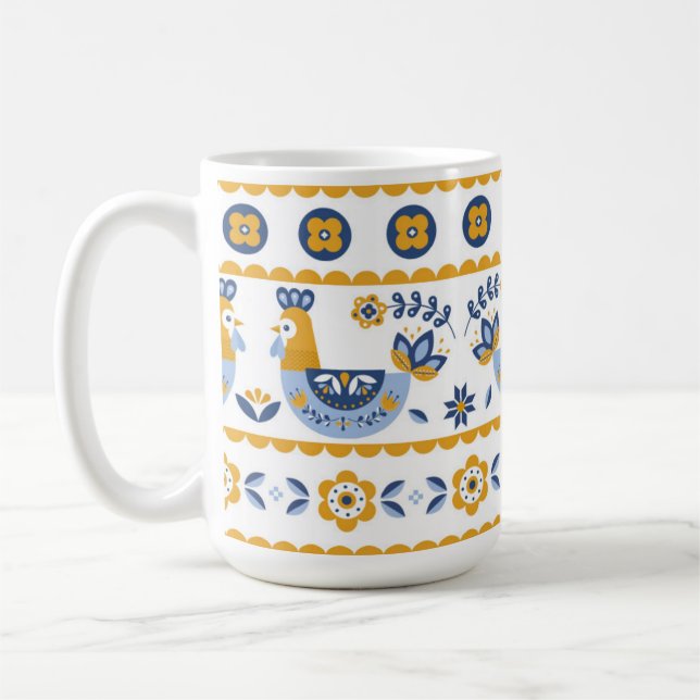 Mug Ukrainian ornament (Gauche)