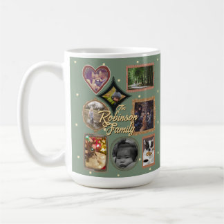 Mug Ultimate 12 Photo Family Retro Frame Collage