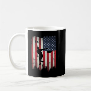 Mug Ultimate Frisbee Disk Golf USA American Flag 4th o