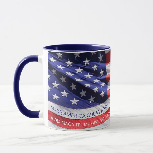 Mug Ultra MAGA Trump Girl Mug-No excuses (Gauche)
