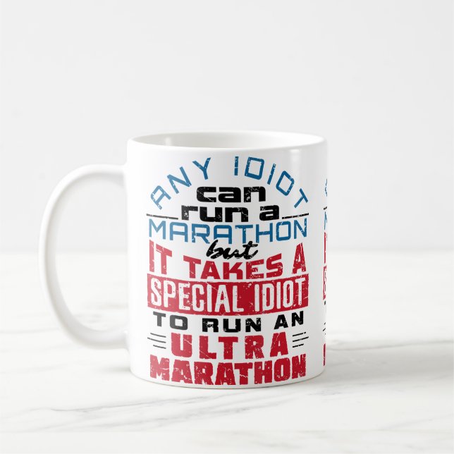 Mug Ultra Marathon Runner Ultramarathon Running Funny  (Gauche)