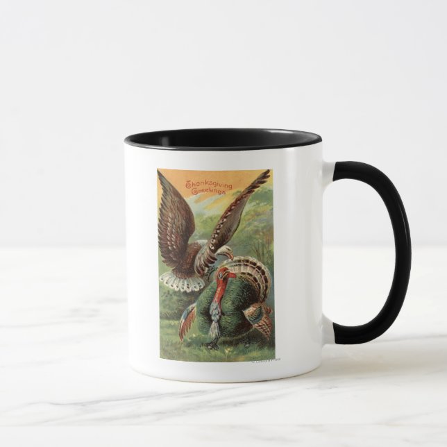 Mug Un aigle attaque une Turquie (Droite)