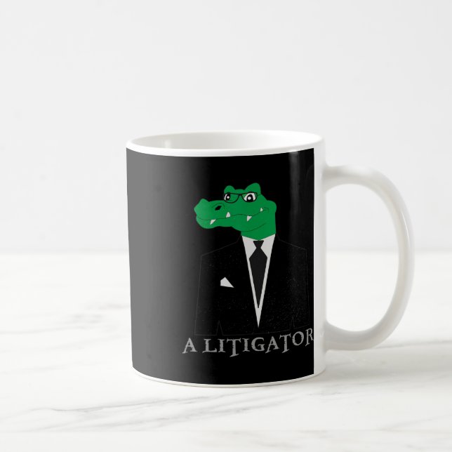 Mug Un Alligator Litigateur En Costume Amusant Avocat  (Droite)