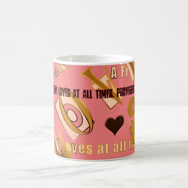 Mug Un Ami Aime En Tout Temps. Prouver... - Customisé (Centre)