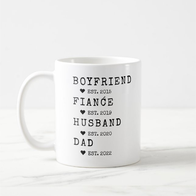 Mug Un ami branché à papa Fête des pères établie (Gauche)