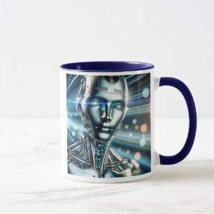 Mug Un androïde d’un futur lointain l’éveil de l'ia.