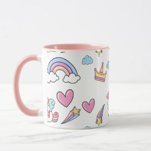 Mug Un Arc-en-ciel magique Unicorn Motif fête d'annive
