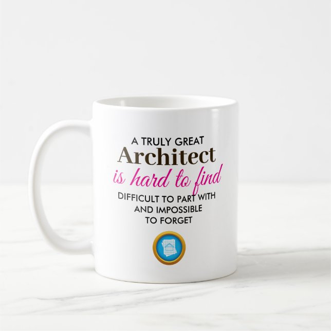 Mug Un architecte vraiment grand - Nom personnalisé (Gauche)