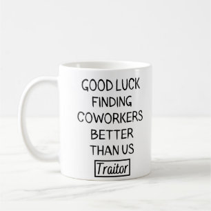 Mug Un cadeau amusant pour un collègue qui part, un c
