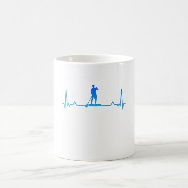 Mug Un cadeau de Heartbeat Up Paddleboard (Centre)