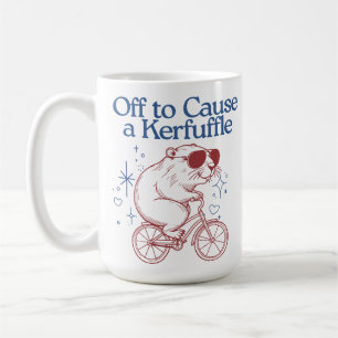 Mug Un castor amusant à Kerfuffy sur un vélo