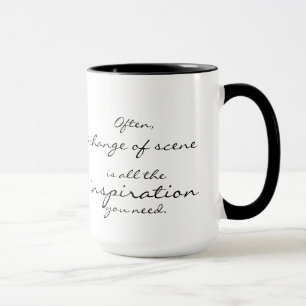Mug Un changement de scène est toute l'inspiration qu