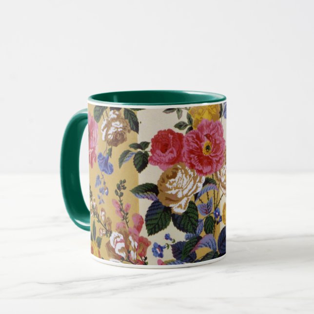 Mug Un charmant Rose en tissu de Philip Jacobs Chintz (Devant gauche)