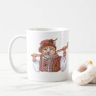 Mug Un chat cosaque en costume traditionnel