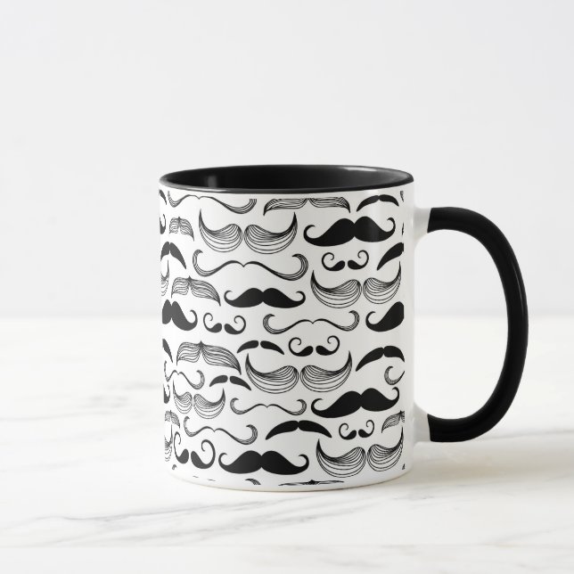 Mug Un club des messieurs. Motif 2 de moustache (Droite)