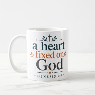Mug Un cœur fixé sur Dieu Encouragement chrétien