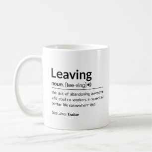 Mug Un collègue amusant qui part