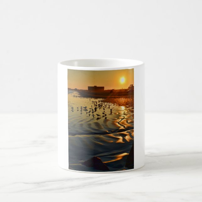 Mug Un coucher du soleil dans le port Aransas, le (Centre)