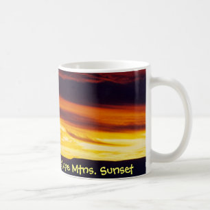 Mug Un coucher du soleil de montagnes de Guadalupe
