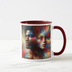 Mug Un couple regardent au loin.